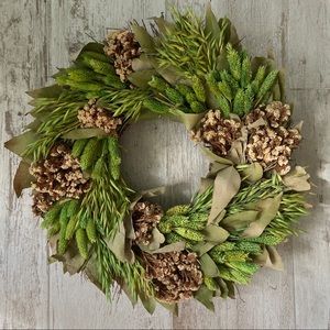 Dried Greenery Wreath | Shabby Chic